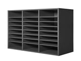 Literature Organizer, 24 Compartments Office Mailbox with Adjustable Shelves, Wooden Mailbox Sorter V952-WJJEKBHB24G93KUELV0