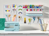 Peg Board Bins Peg Board Cups with Hooks & Loop 12Pack,Peg Board Organizer Accessories, Peg Board V1369-AZ3-W-11688