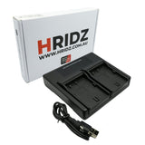 Hridz DMW-BLF19 Dual Charger For Panasonic GH3 & GH4 camera batteries V571-TFDCB2B1C1BDMWBLF19-C