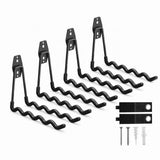 Garage Hooks, 4 Pack Wave Hooks for Hanging Heavy Duty Ladders, Bikes, Tools Ideal for Garage, V1107-118-49789