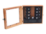 Miniature Book Display Case Solid Wood and Plastic Rotatable Tiny Miniature Library Display Cabinet V1294-YM0901-3115250006911