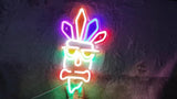 neon wall light, acrylic neon light, colourful neon tube, USB powered light, dimmable wall light, V1106-124-SIL-56148