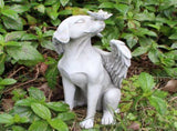 Angel Dog Memorial Statue Hand Carving Vivid Exquisite Synthetic Resin Pet Memorial Stones for V1294-YM0703-3111230019711