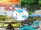 Pool Leaf Skimmer with Telescopic Handle, Fine Mesh Net, Pool Cleaning Tool V1237-ZY-203-2261