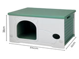 Pawz Outdoor Indoor Dogs Kennel Plastic Puppy Pet House PT1338-GN-AU