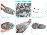 40 Pack Stainless Steel Scourers Metal Wire Cleaning Balls Heavy Duty Rust Resistant Non Scratch Pot V1197-CF-070605