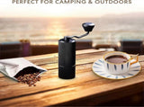 Manual Coffee Grinder - Adjustable Stainless Steel Hand Crank Coffee Mill, Portable V1263-JX-4451