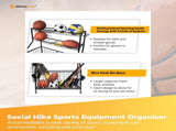 Social Hike Sports Equipment Storage Organiser Trolley on Wheels - Garage Basket V238-SUPDZ-40865350516816