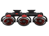 3 Heads Cooling Fan with Phone Holder Powerful Airflow Portable Electric Fan for Car Truck Stable V1294-YM0901-3113250083012