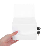 Acrylic Feedback Box with Lock for Election Use, Secure Transparent Ballot Box, 1 Set V1370-AZ4-16584