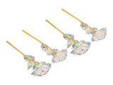 10PCS Artificial Flowers Glitter Gold Foil Plastic Simulation Rose Flower for Wedding Holiday Gift V1294-YM0901-3115230153411