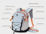 Lightweight Hiking Backpack 20L Light Blue-gray - Ultralight Oxford Cloth Daypack with Breathable V888-ELOSUNG57058-3