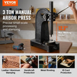 Arbor Press, 3 Ton Manual Press, 30.99" Maximum Height, Cast Iron Heavy-duty Manual Desktop V952-SDKYLJGG3T00FECX1V0