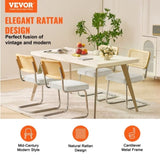 VEVOR Chairs, Set of 4, Mid Century Modern Dining Chair, Upholstered Velvet Accent Chair with V952-TBYCYTERBS40GKXI7V0