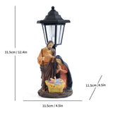 Resin Hummingbird Solar Lamp Outdoor Garden Sculpture Couple Hummingbird - Multi-color - Size 43 V1347-118-09977-MLT-43