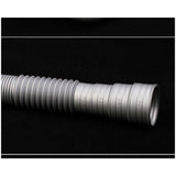 Corrugated Plastic Tube Washing Machine Drainage Extension Tube Gray, 2m V1237-ZY-528-310