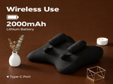 Wireless Neck Shoulder Massage Pillow with Heat, Ergonomic Shiatsu Kneading Cushion for Office Home V1341-ZY-PR8MJZLE-BLACK