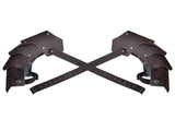 Medieval Faux Leather pauldron , Vintage Mercenary Knight Shoulder Armor for Cosplay Costume V1192-AZ-W-2969