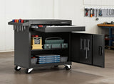 Giantz Tool Chest Trolley Cabinet Rolling Toolbox Garage Storage Tools organizer TB-1DR-DOOR-BK