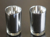 40 Bulk Pack Silver Mercury Glass Votive Candle Holders Set For Wedding, Bridal And Baby Shower, V382-SILX40