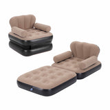Gardeon Inflatable Chair Sun Lounge Air Sofa Blow Up Air Chair for Camping with Pump IAS-OTM-SQ-CO