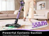 Cordless Vacuum Cleaner, 10 in 1 Stick Vacuum with Powerful Suction, Hose, Green LED Light, V1313-AU-A27V