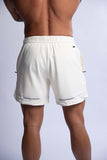 HARD HITTERS MEN'S PRO-TECH PERFORMANCE SHORTS CREAM MEDIUM V697-MENS-PRO-TECH-PERFORMANCE-SHORTS-CREAM-MEDIUM