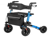 Rollator Walker with Seat for Seniors, Ultra Compact 3-Fold Rolling Walker, Lightweight Aluminum V952-XSZXQLSLHJQ145Q4C001V0