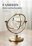 White Black Rotating Hourglass Clock Home Decor Time-Keeping Device High-Quality Materials V1347-115-BLA-36070