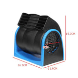 12V Adjustable Car Air Fan Dual Blue V728-LP1005006948628665