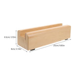 Stable Wood Floor Mirror Base Light Brown Versatile and Modern for Any Room V1366-AZ2-W-25417