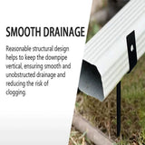Rainwater Downpipe Support - Heavy duty Adjustable Size, Anti rust Anchor for Pipe Support, Easy to V1366-AZ2-W-14446