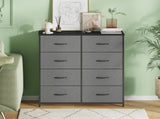Grey Tallboy Chest of 8 Drawers Storage Cabinet for Bedroom and Living Room V178-59308