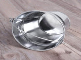 Plated Silver Tinplate Ice Storage Bucket Portable for Bar and Cafe 6Pcs V1370-AZ4-08956