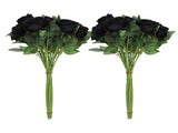 50pcs Artificial Roses Realistic Real Looking Long Stem Fake Roses for DIY Wedding Bouquets V1294-YM0901-3115240075713