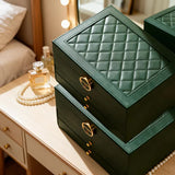 BLACK Multi - layer Jewelry Box Velvet Lining, Three - layer Zoning, Double - drawer V1232-SSSNH001