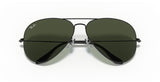 Aviator Large Metal II Sunglasses in Black and Green V196-RB3026-L2821