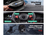 Rigo Kids Electric Ride On Car Toys Cars Horn Music Remote Control 12V Black RCAR-MASRT-S-BK