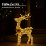 Christabelle Light Up Christmas Reindeer Display Indoor Outdoor Decoration Warm White LED Light 112_MHA603
