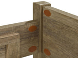 Queen Size Bed Frame Natural Wood like MDF in Oak Colour V43-BED-CELQOK