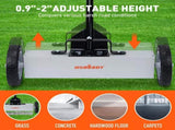 18Inch Magnetic Pick Up Sweeper With Wheels 45LBS Lawn Sweeper Roofing Tools V465-85011