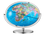 Rotating World Globe with Stand, 330.2 mm, Educational Geographic Globe with Precise Time Zone ABS V952-DQYJJLBFG13Y9FFDEV0