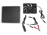 10W Solar Panel Fan Kit Lightweight Solar Charger Panel Fan for Greenhouse Pet House Tree House V1294-YM0715-3114220049011