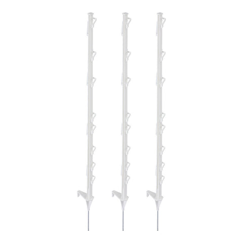 Giantz Electric Fence Posts 20pcs Electric Fence Poly White SFC-FP110-20-WH