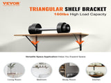 Shelf Bracket, 46 x 30.5 cm 12 Pcs, Heavy Duty Floating Shelf Brackets, Brackets for Shelves, 3mm V952-SJZJGBZJYGHWULB3QV0