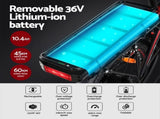 Everfit Folding Electric Bike Urban City Bicycle eBike Rechargeable Battery 250W EBIKE-C-20FD-ALU-BK