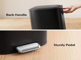 Cefito 20L Trash Bin Steel Pedal Bins Soft Close Kitchen Rubbish Waste Can Black RB-20L-1C-BK