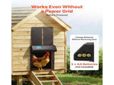 Automatic Chicken Coop Door, Battery Powered Chicken Coop Door with Timer & Manual Setting, V952-JSKMQHSSKGDCAG9SN001V9