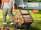 Firewood Log Cart Wood Mover Hauler 250 lbs Capacity on PU Wheels Dolly V952-DCCH43XH27XWHHAHJV0