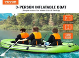 Inflatable Boat, 5-Person Inflatable Fishing Boat, PVC Portable Boat Raft Kayak, 1158 mm Aluminum V952-YCK5RK0000001E0ROV0